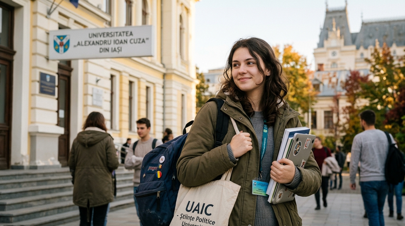 A woman on a university