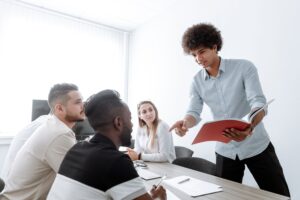 Student learning to lead