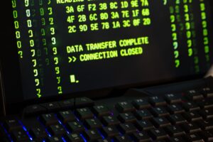 a laptop screen